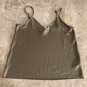 AZŌE Satin Raw Hem Cami